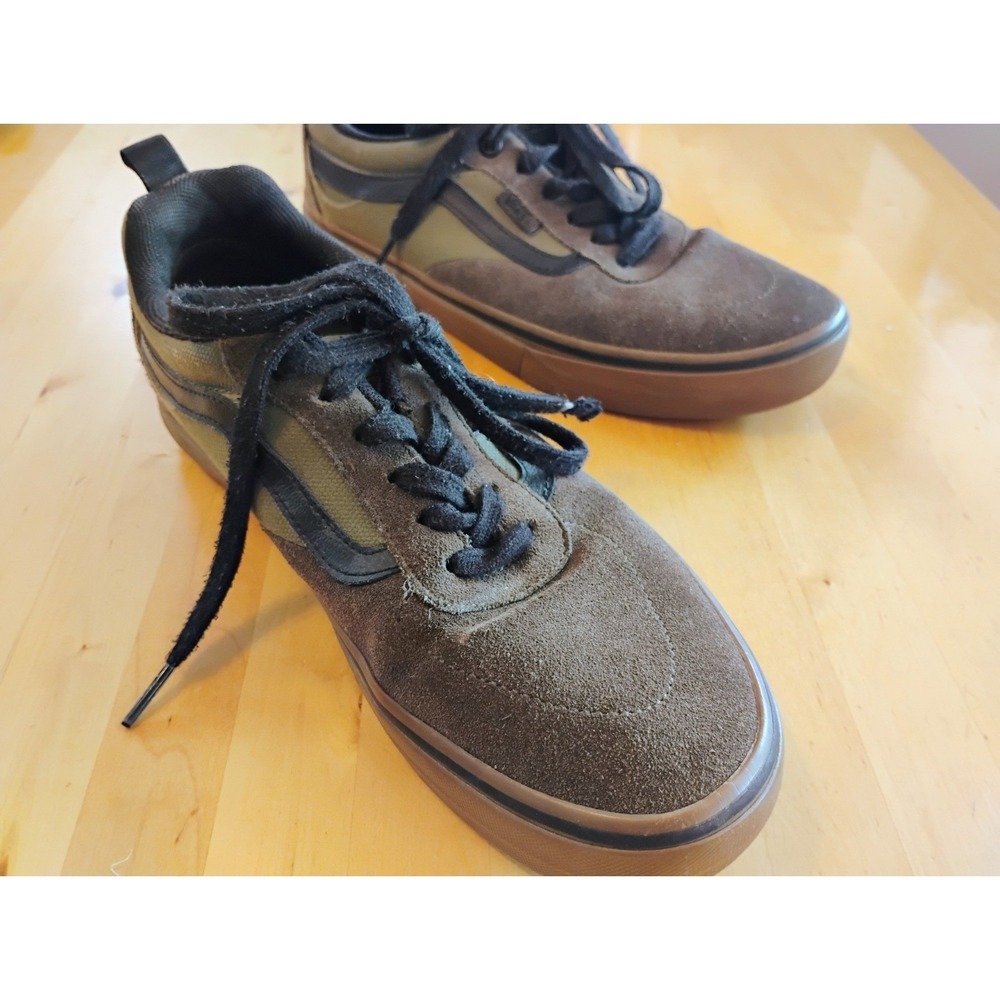 Vans Shoes Kyle Walker Pro Mens 8.5 Green Skate Canvas 721454 Sneakers Two Tone
